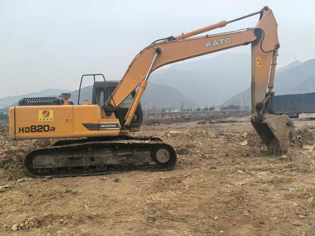 Excavadora Kato HD820R mini usada de 8 toneladas de capacidad de servicio completo CE ISO Utilidad de paisajismo