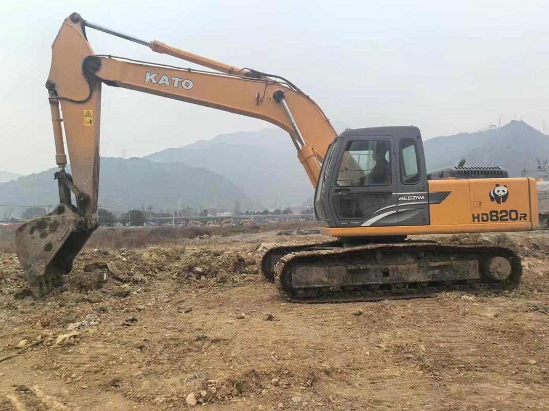 Excavadora Kato HD820R mini usada de 8 toneladas de capacidad de servicio completo CE ISO Utilidad de paisajismo