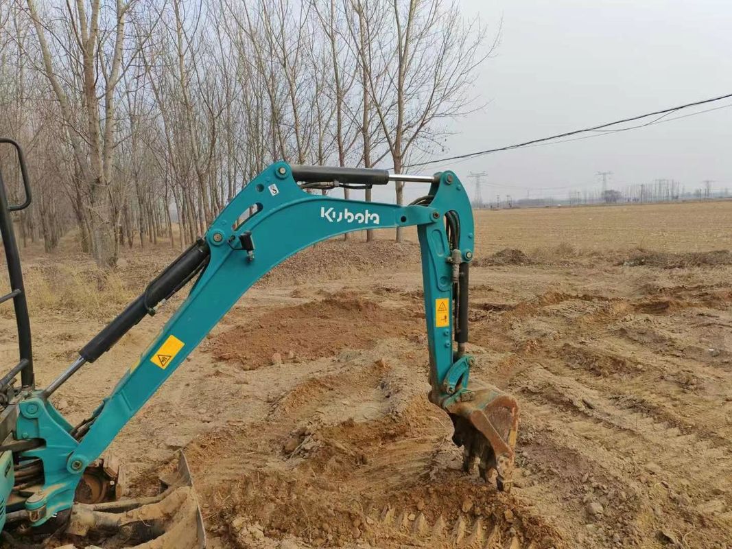 Excavadora mini Kubota U17 de 1.7 toneladas bien mantenida CE ISO para uso utilitario de jardinería