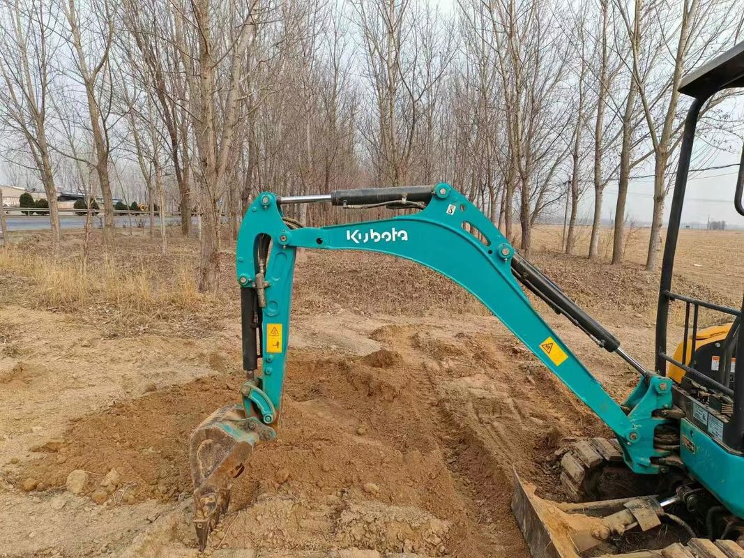 Excavadora mini Kubota U17 de 1.7 toneladas bien mantenida CE ISO para uso utilitario de jardinería