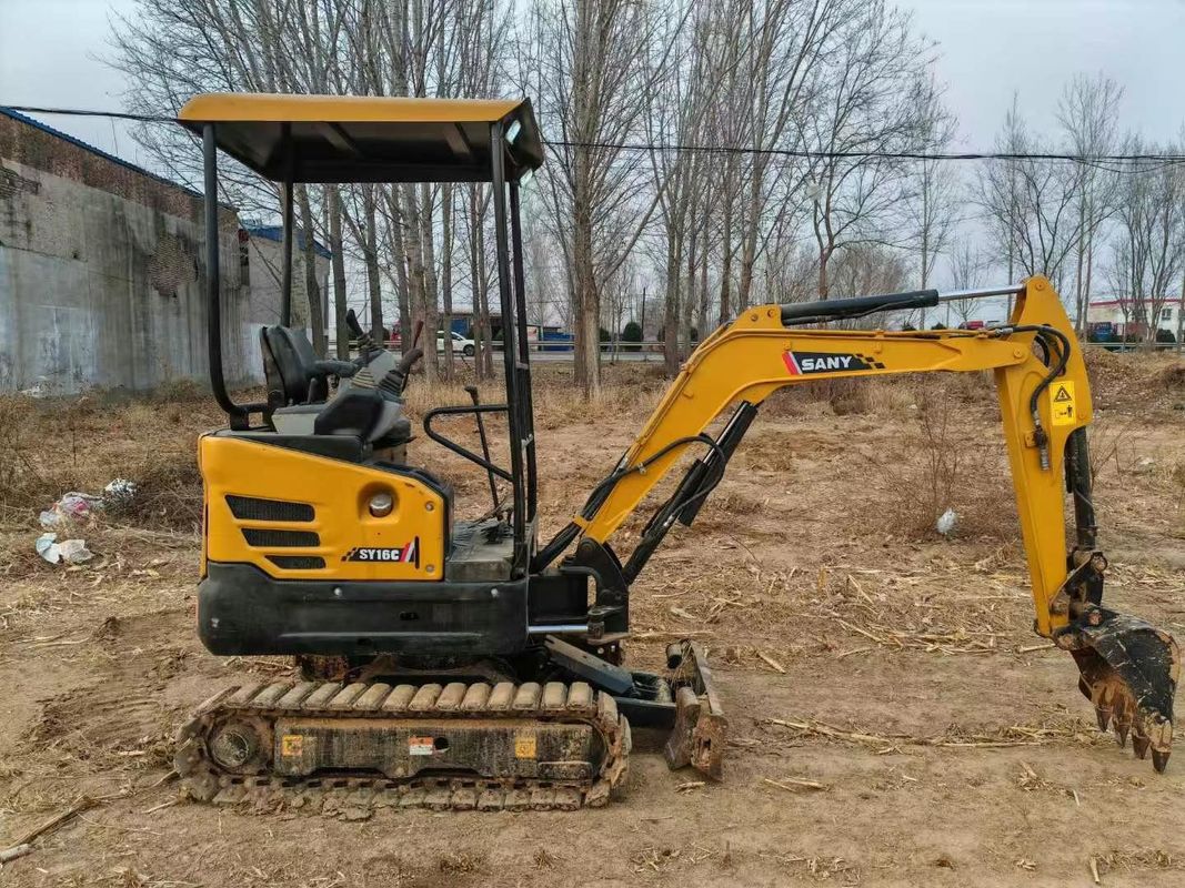 Usado SANY SY16C 1.6T mini excavadora de servicio completo Ideal para jardinería y servicios públicos