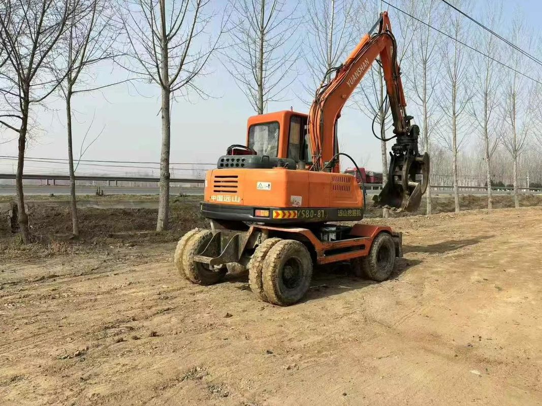 Usado Yuanshan 7808T Excavadora de 8 toneladas Modelo 2018 Mantenido para la Construcción Minería Excavación