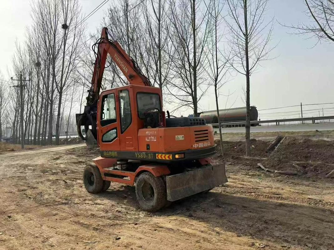 Usado Yuanshan 7808T Excavadora de 8 toneladas Modelo 2018 Mantenido para la Construcción Minería Excavación
