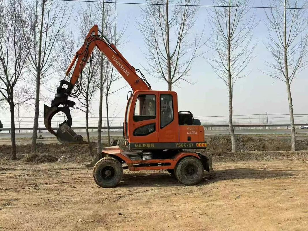 Usado Yuanshan 7808T Excavadora de 8 toneladas Modelo 2018 Mantenido para la Construcción Minería Excavación