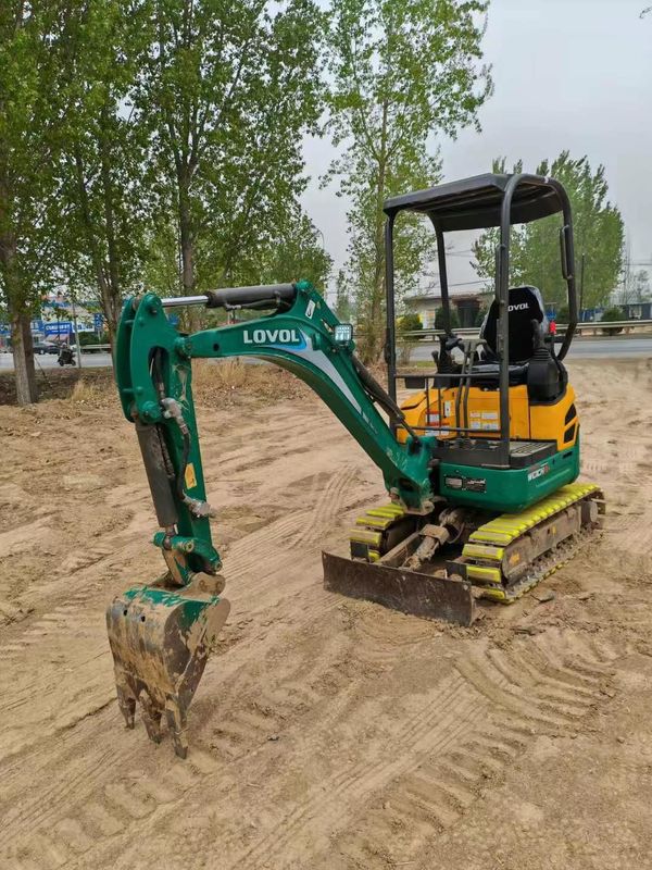 Mini excavadora Lovol FR18E2-U usada en buenas condiciones para proyectos de construcción