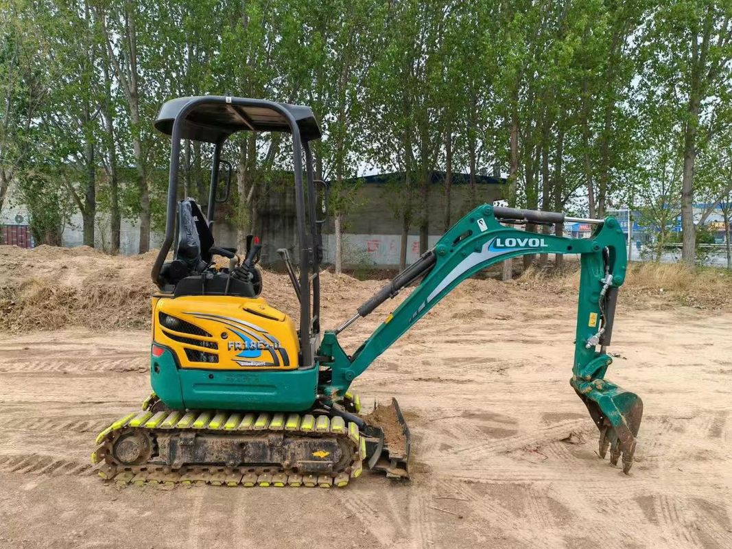 Mini excavadora Lovol FR18E2-U usada en buenas condiciones para proyectos de construcción