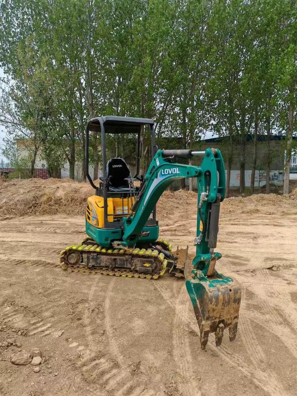 Mini excavadora Lovol FR18E2-U usada en buenas condiciones para proyectos de construcción
