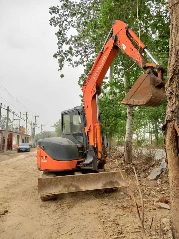 Usado Hitachi ZX75-US Excavadora 7.5 toneladas Mini Excavadora maquinaria de construcción en buenas condiciones