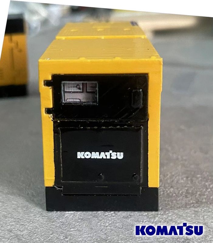 Komatsu EGS380BS 1/50 Generador de aleación Motor modelo de maquinaria de construcción de fundición a presión