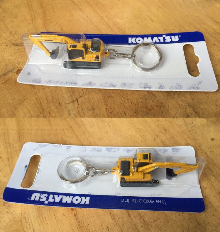 Auténtico llavero de excavadora de doble función Recolector regalo 2.8cm Diseño realista