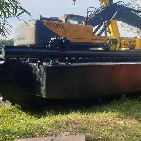 China OEM Caminos de caucho Chasis Robot Excavadora anfibia Pontoon Bajocarro En venta
