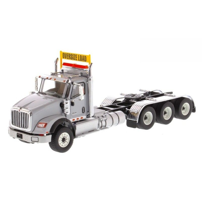 DM International HX620 Modelo de Camión Americano de Plataforma Tri-Axle Escala 1/50 Coleccionable Diecast 71011