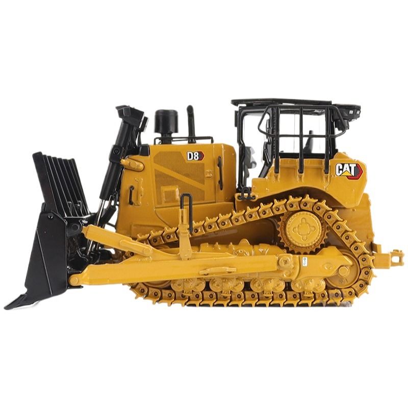 Maestros de fundición a escala 1:50 Dozer de trabajo pesado con rastreo Procesador de chatarra de bulldozer modelo 85758