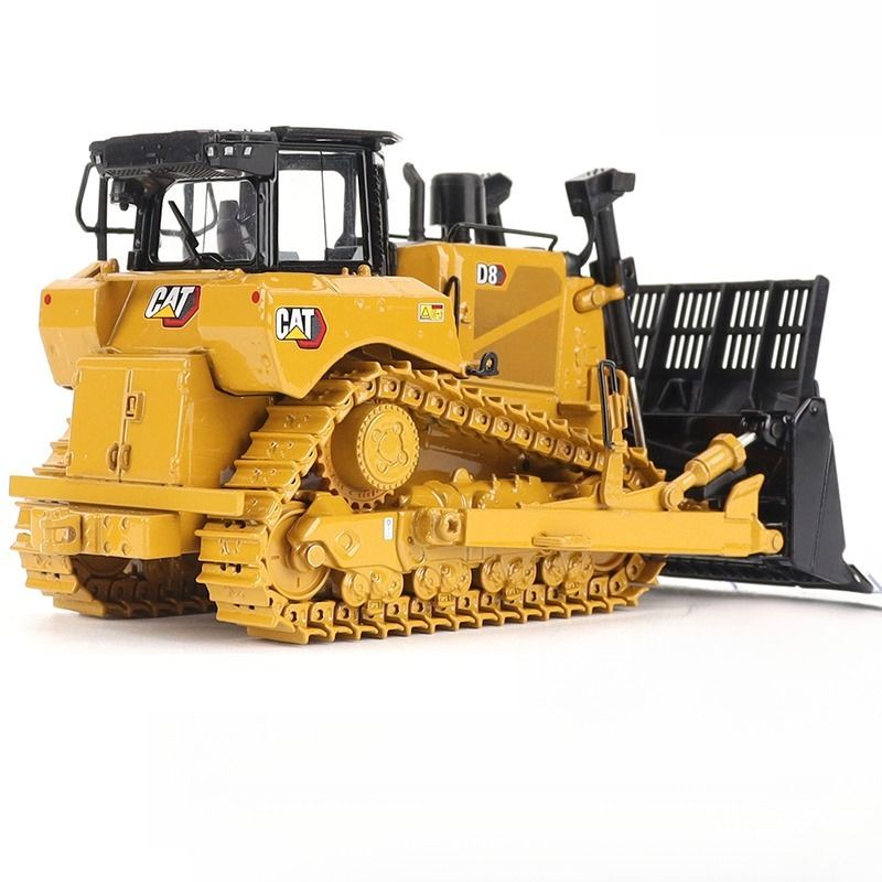 Maestros de fundición a escala 1:50 Dozer de trabajo pesado con rastreo Procesador de chatarra de bulldozer modelo 85758