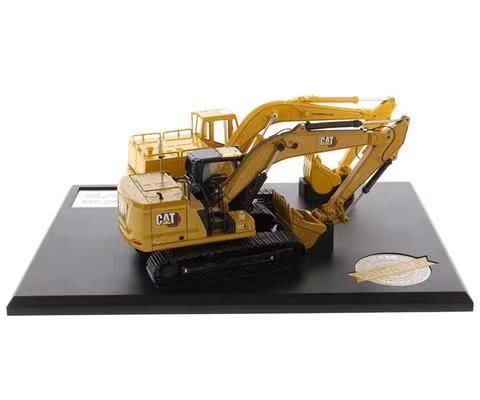 Excavadora a escala 1:50, juego DM, vehículo de construcción, nuevo modelo de ingeniería de aleación 323, 85715