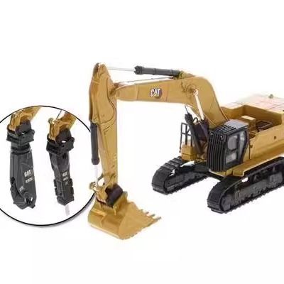DM Escala 1/87 Juego de accesorios de garfio y martillo de demolición para excavadora pesada Modelo 85688