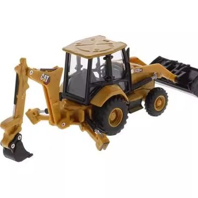 Modelo de vehículo de construcción de aleación de retroexcavadora de equipos pesados Diecast Masters a escala 1/64 85765