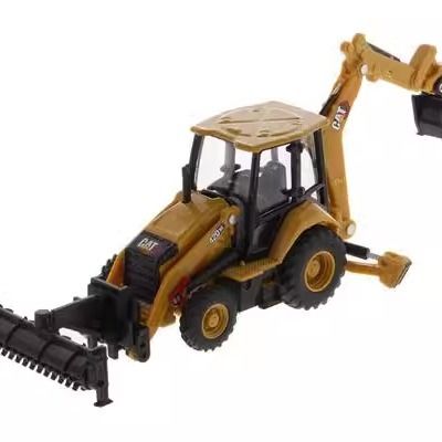 Modelo de vehículo de construcción de aleación de retroexcavadora de equipos pesados Diecast Masters a escala 1/64 85765