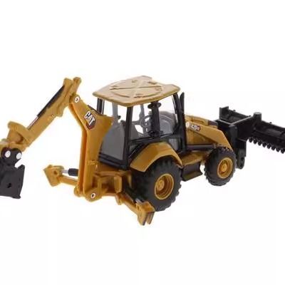 Modelo de vehículo de construcción de aleación de retroexcavadora de equipos pesados Diecast Masters a escala 1/64 85765