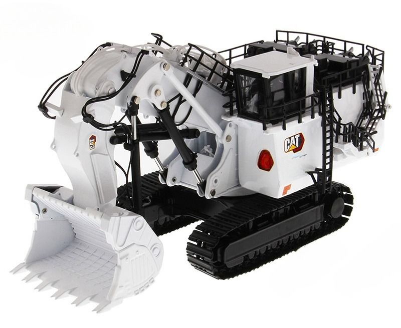DM85653 Excavadora de minería blanca limitada Vehículo de ingeniería CCM modelo 1/87 Escala