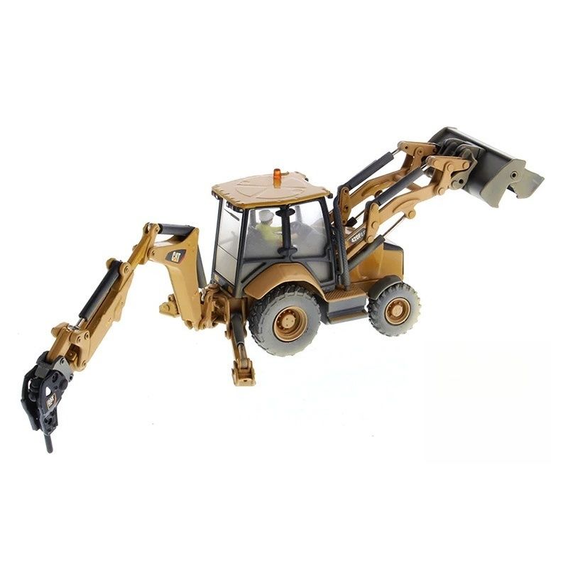 Los maestros de fundición 420F2IT Skid Steer Loader Backhoe pintura de barro acabado modelo DM Limited 85755 1/50