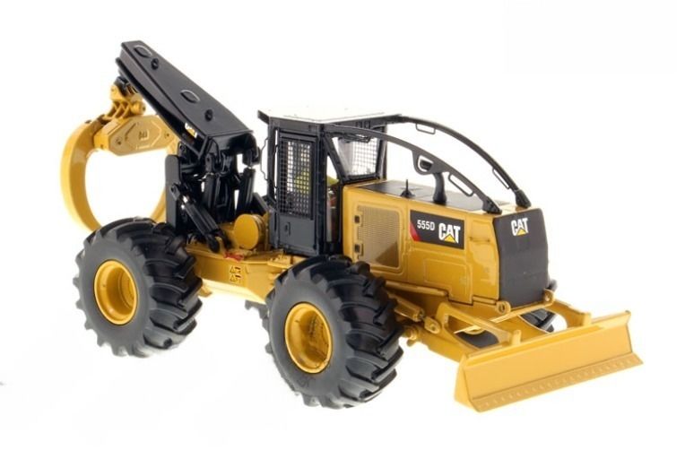 DM 555D Skidder de ruedas 1:50 Escala Máquina de registro a presión modelo 85932 Juguete coleccionable