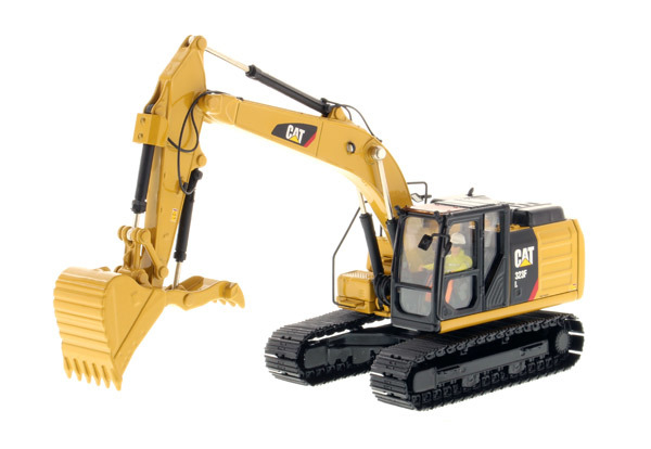 DM Vehículo de ingeniería 1:50 Escala CAT 323F L Excavadora moldeada modelo 85924C Regalo de juguete