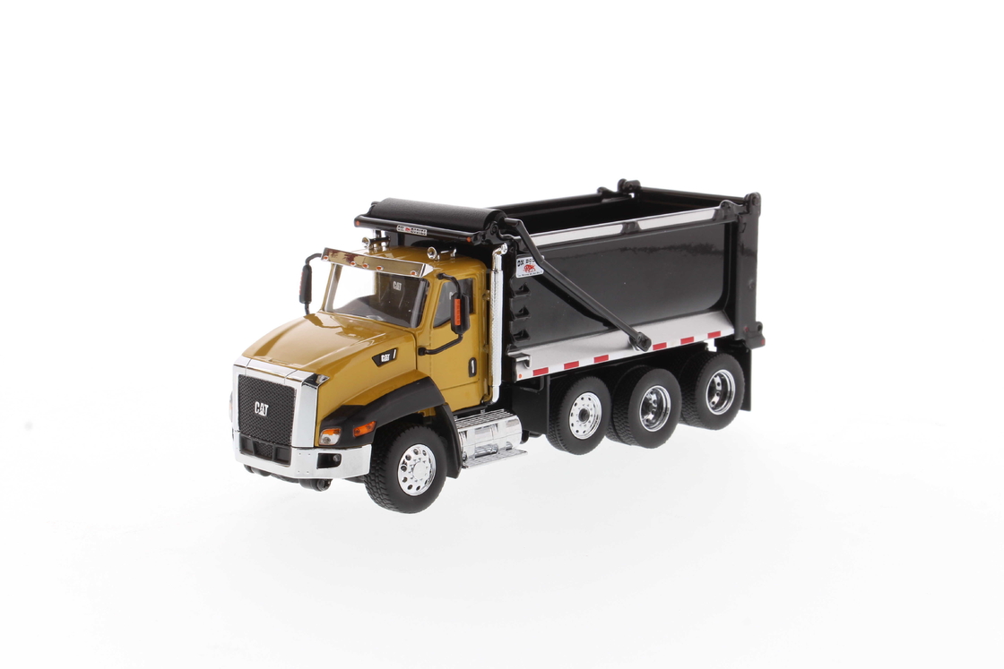 DM 1:50 Camión volquete automatizado CT660 Day Cab Amarillo de aleación modelo 85668