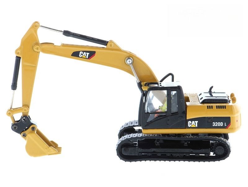 DM85652 Cat 320D L Accesorio de excavadora hidráulica modelo 1:87 Juguete de fundición a escala
