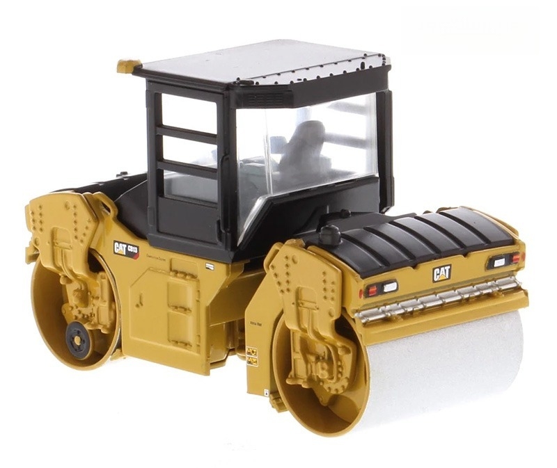 Modelo de rodillo vibratorio DM CB-13 a escala 1:64, modelo fundido a presión 85631, juguete de camión de ingeniería en miniatura