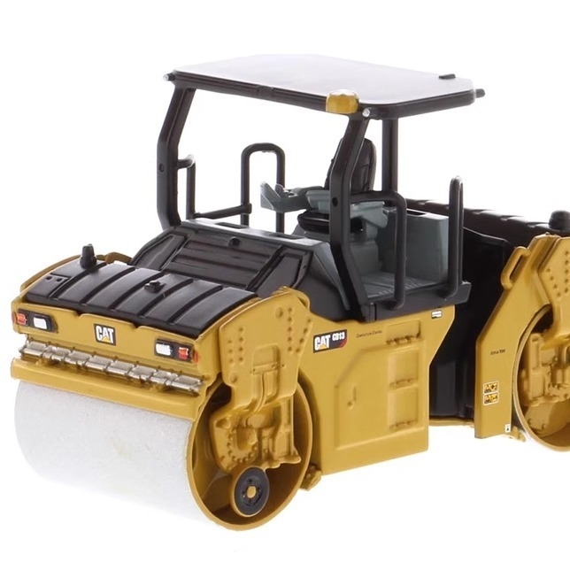 1:64 DM CB-13 Modelo de rodillo vibratorio Caterpillar Vehículo de ingeniería de la construcción 85630