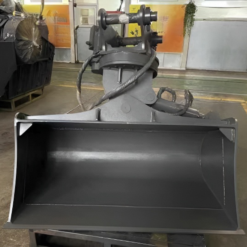 Accesorio de cubo giratorio con inclinación de excavadora personalizado para excavadoras pesadas de 1 a 30 toneladas