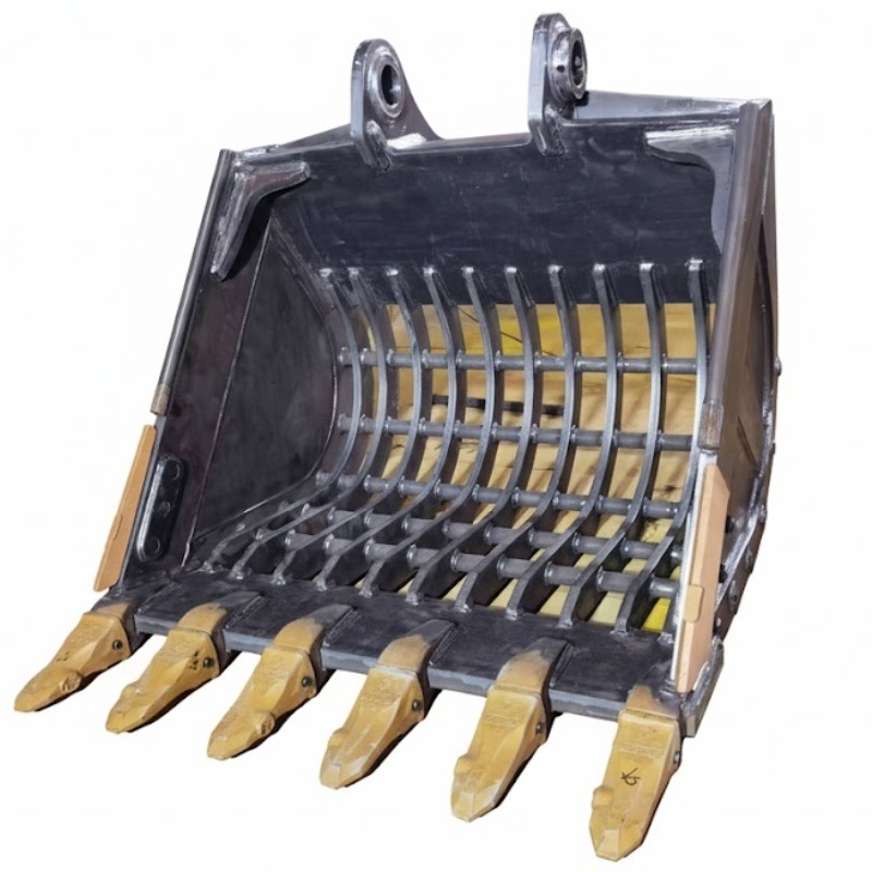 Custom Heavy Duty Caterpillar Excavator Sieve Bucket for Screening and Sorting
