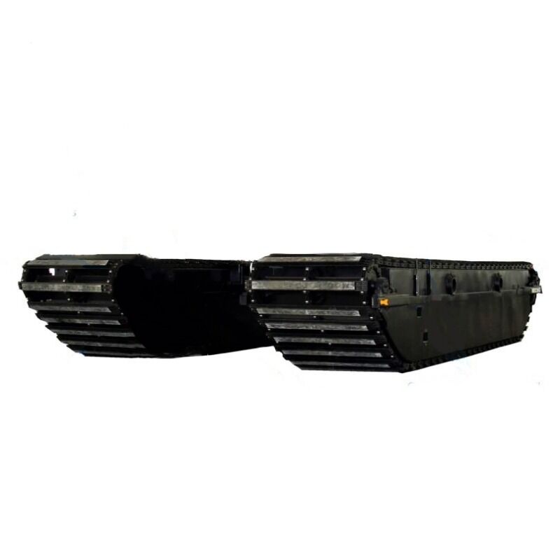 Tren de rodaje anfibio flotante de pontones y orugas para excavadora de 10-45 toneladas, personalizado para proyectos de dragado en humedales