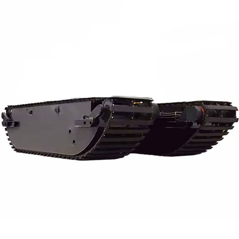 Flotador de pontón para excavadora anfibia de construcción personalizada para dragado de ríos, lagos y pantanos, proveedor de tren de rodaje tipo buggy