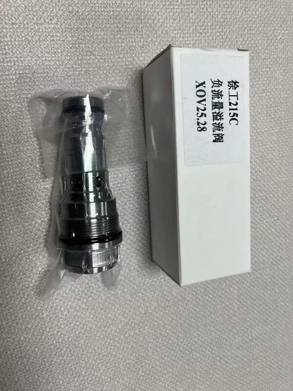 Válvulas de alivio de presión hidráulica de excavadora para XCMG Original 215C X0V25.28 Válvula de alivio de flujo negativo Válvula de control de alivio principal